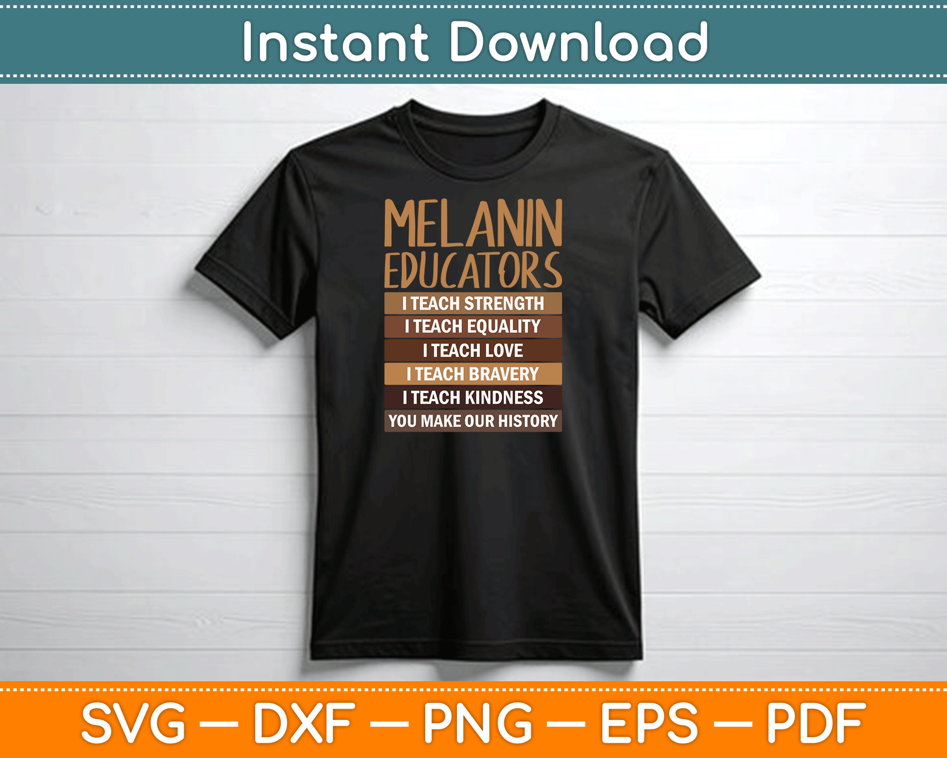 Dope Melanin Teacher Black Teachers Dope Black Educators BHM SVG Digital Cutting File