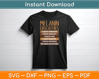 Dope Melanin Teacher Black Teachers Dope Black Educators BHM SVG Digital Cutting File