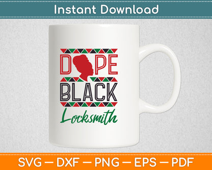 Dope Black Locksmith Lock Picker African American Svg Digital Cutting File