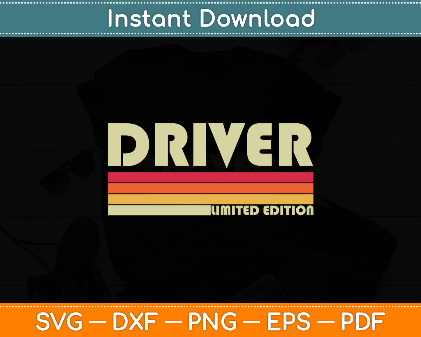 Driver Funny Job Title Profession Birthday Worker Idea Svg Digital Cutting File