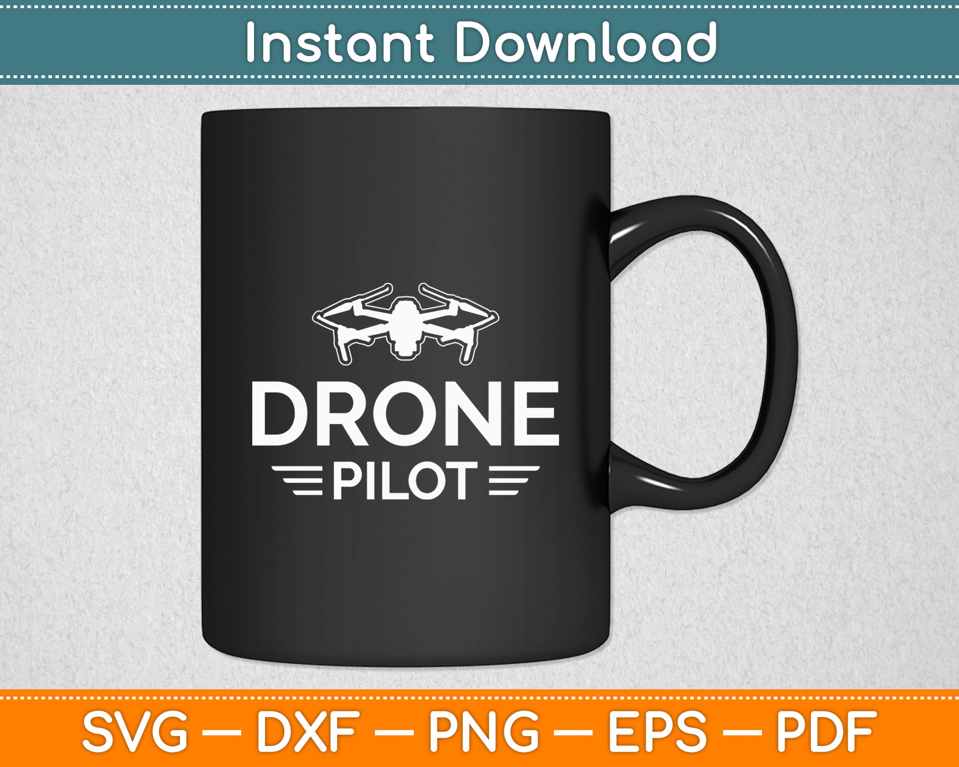 Drone Pilot Quadcopter RC Flying Wings Funny Svg Png Dxf Digital Cutting File
