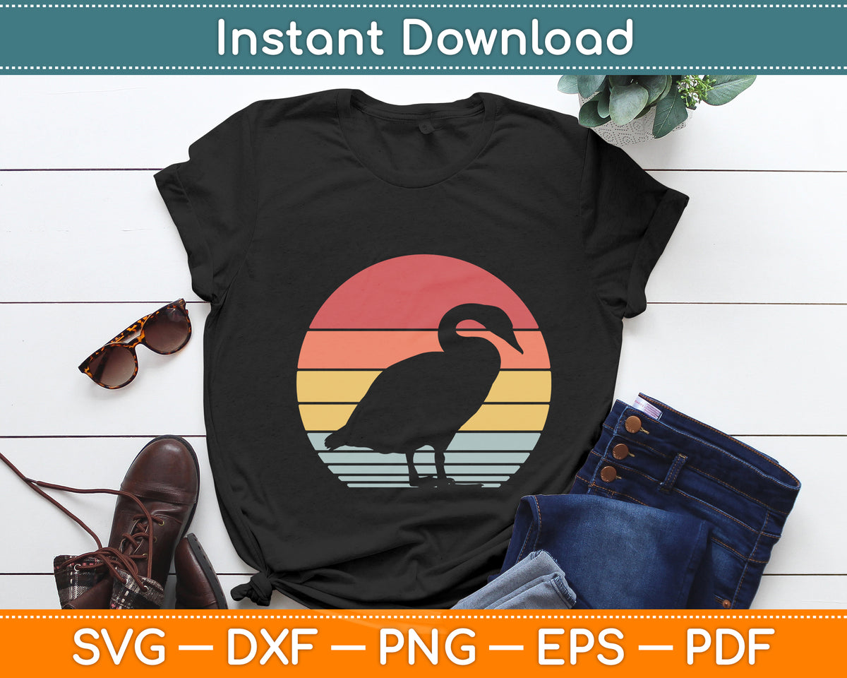 Duck Farm Animal Duck Lover Duck Retro Vintage Svg Png Dxf Digital Cutting File