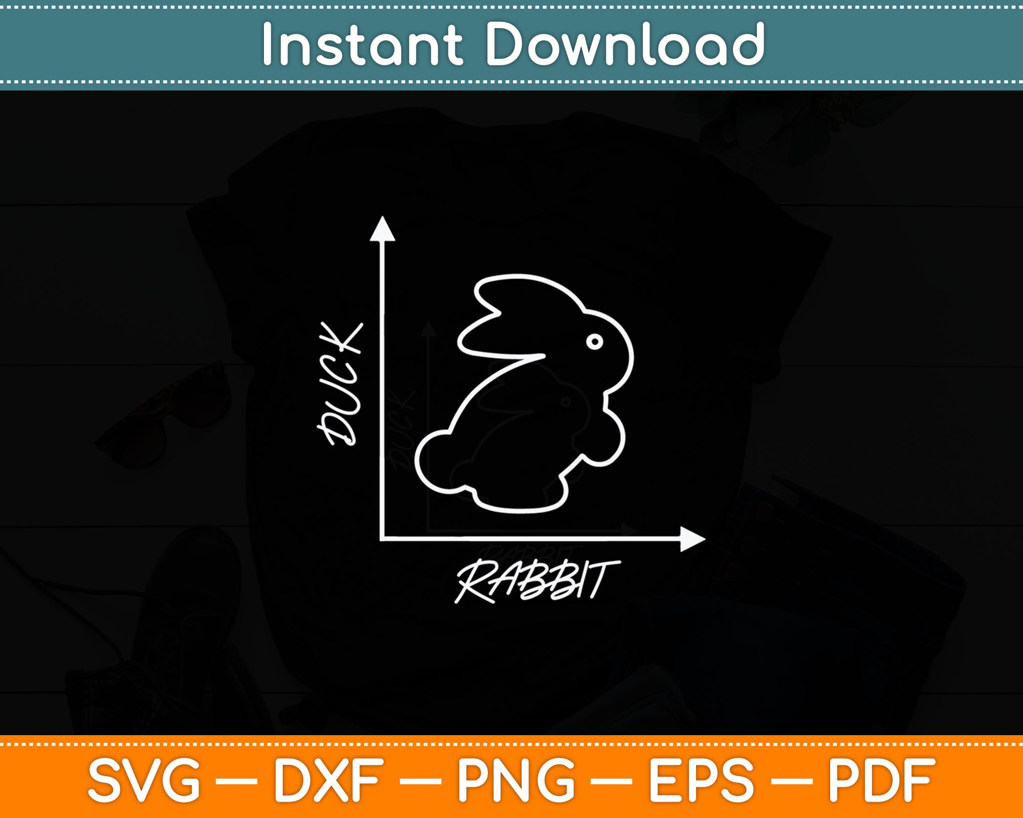 Rabbit Duck - Philosopher Svg Digital Cutting File – artprintfile