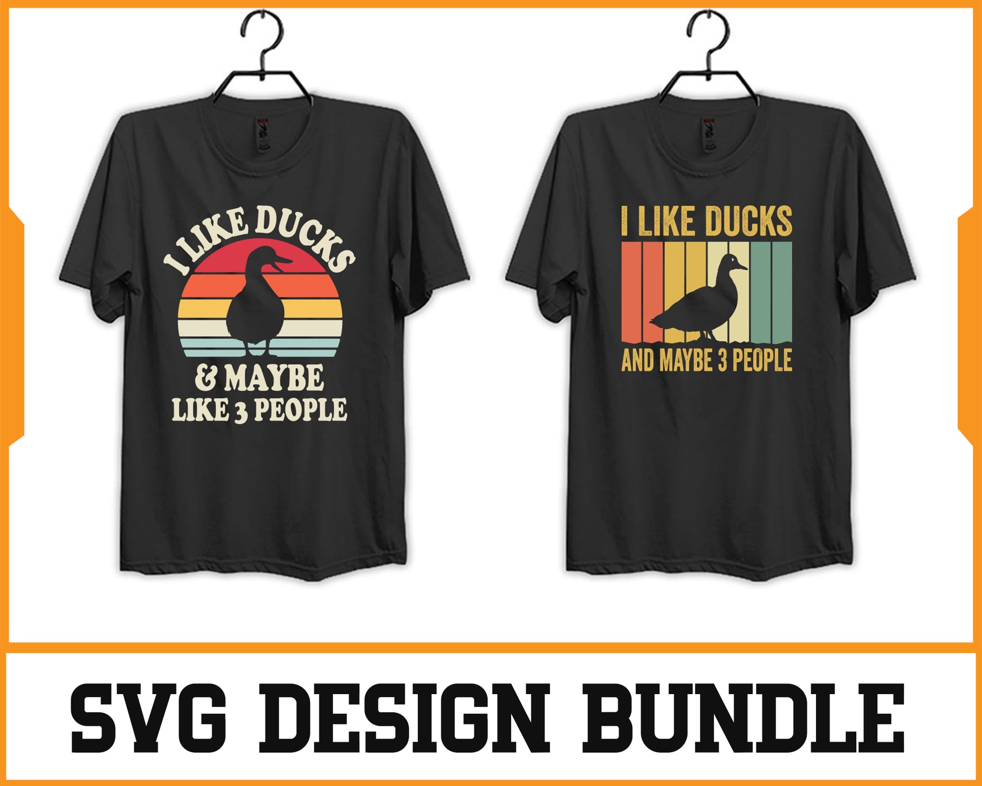 Duck Svg Design Bundle Digital Cutting File