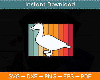 Duck Vintage - Distressed Duck Svg Png Dxf Digital Cutting File