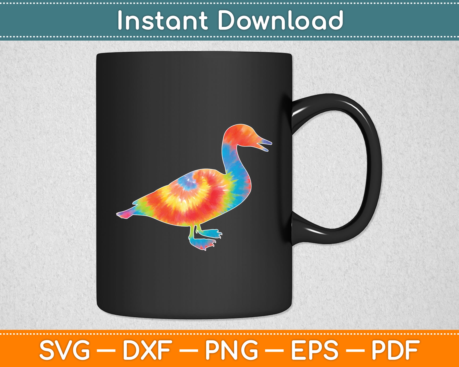 Duck Vintage Hippie Duck Lover Svg Png Dxf Digital Cutting File
