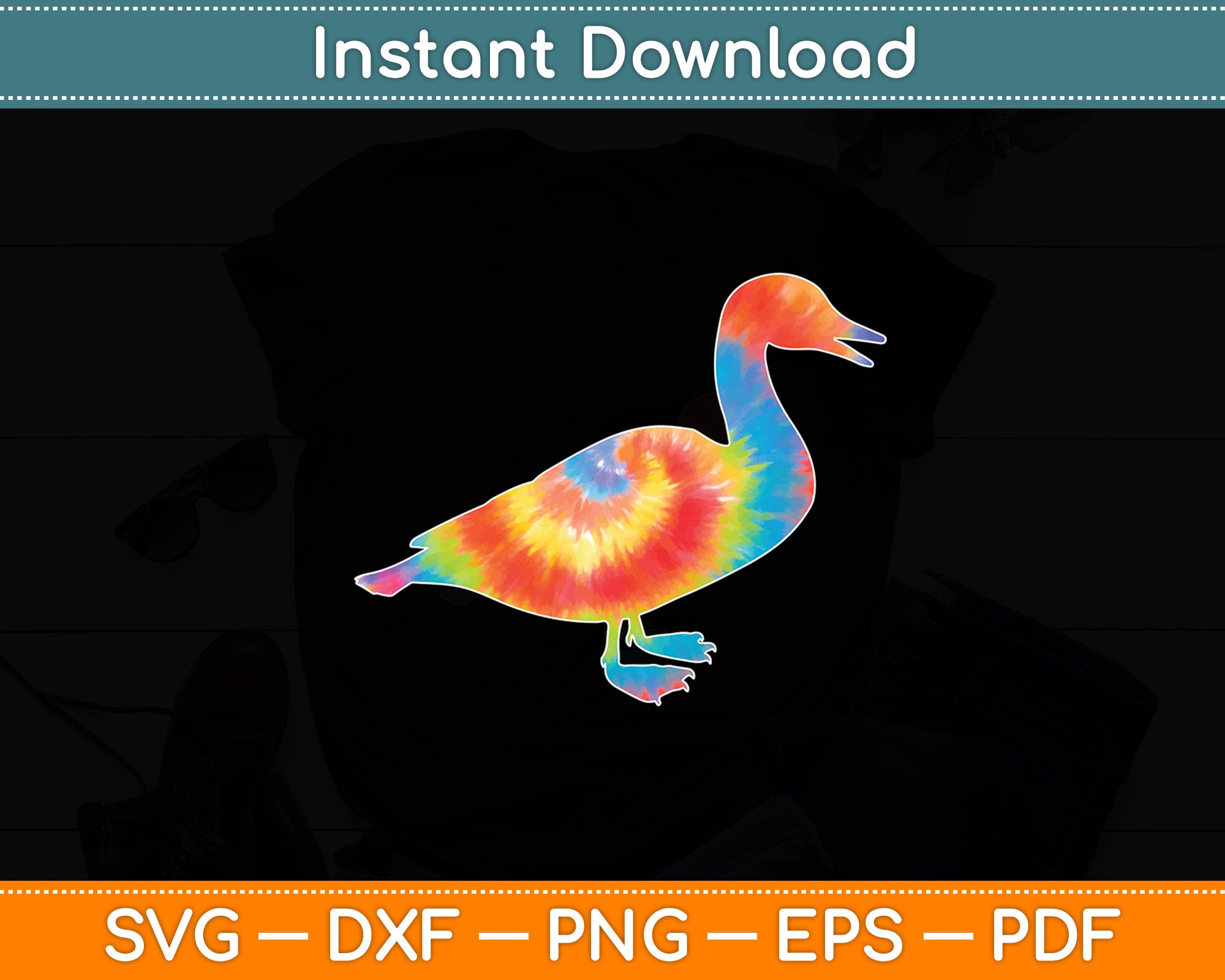 Duck Vintage Hippie Duck Lover Svg Cutting File – artprintfile