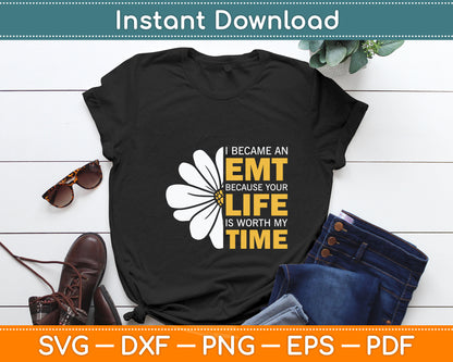EMT Emergency Medical Technician EMS Ambulance Responder Svg Digital Cutting File
