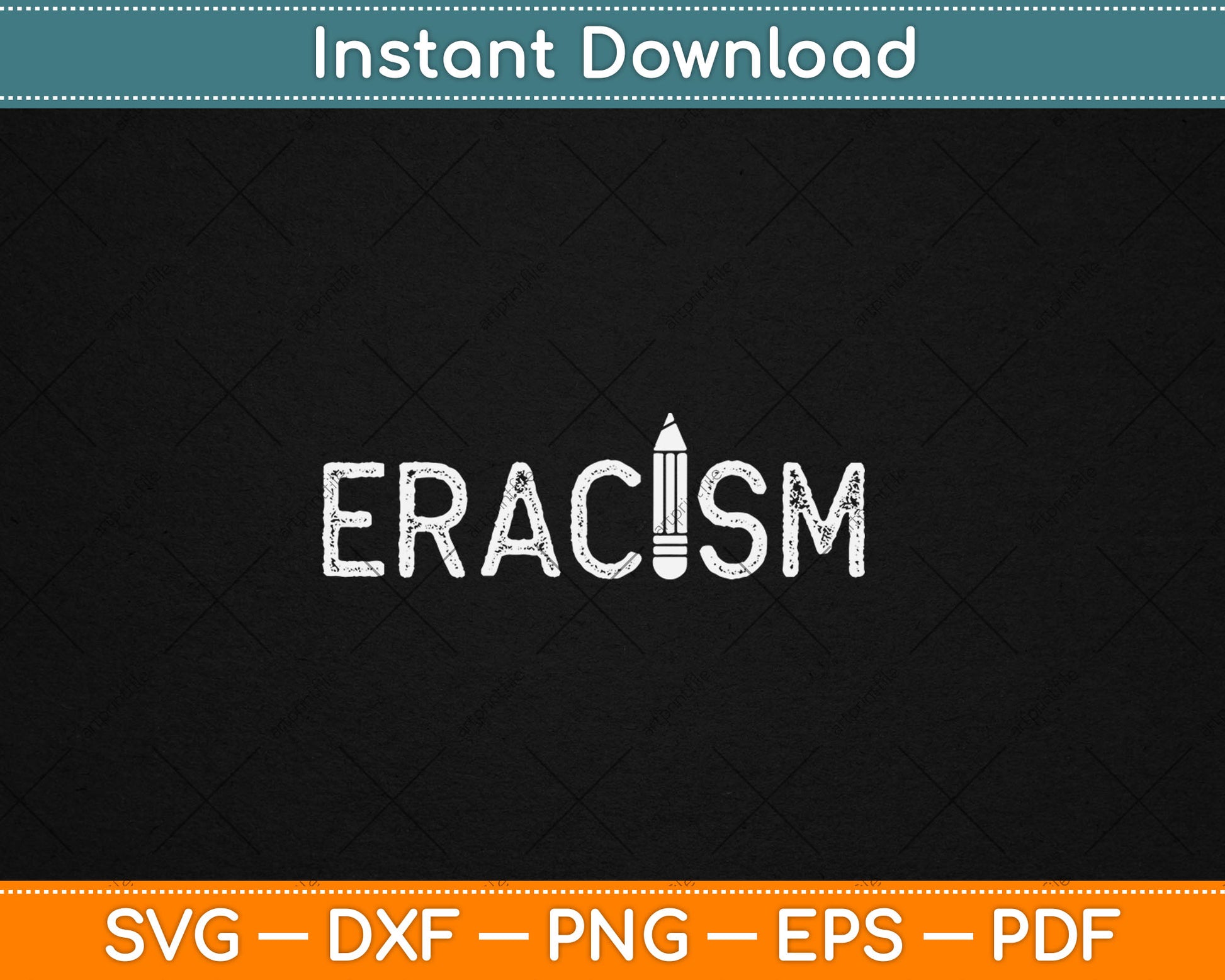 ERACISM End Racism Anti-Racism Human Rights Social Justice Svg Digital Cutting File