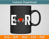 ER Funny Heartbeat Lover Svg Digital Cutting File