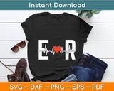 ER Funny Heartbeat Lover Svg Digital Cutting File