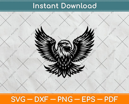 Eagle with American Flag Svg Digital Cutting File