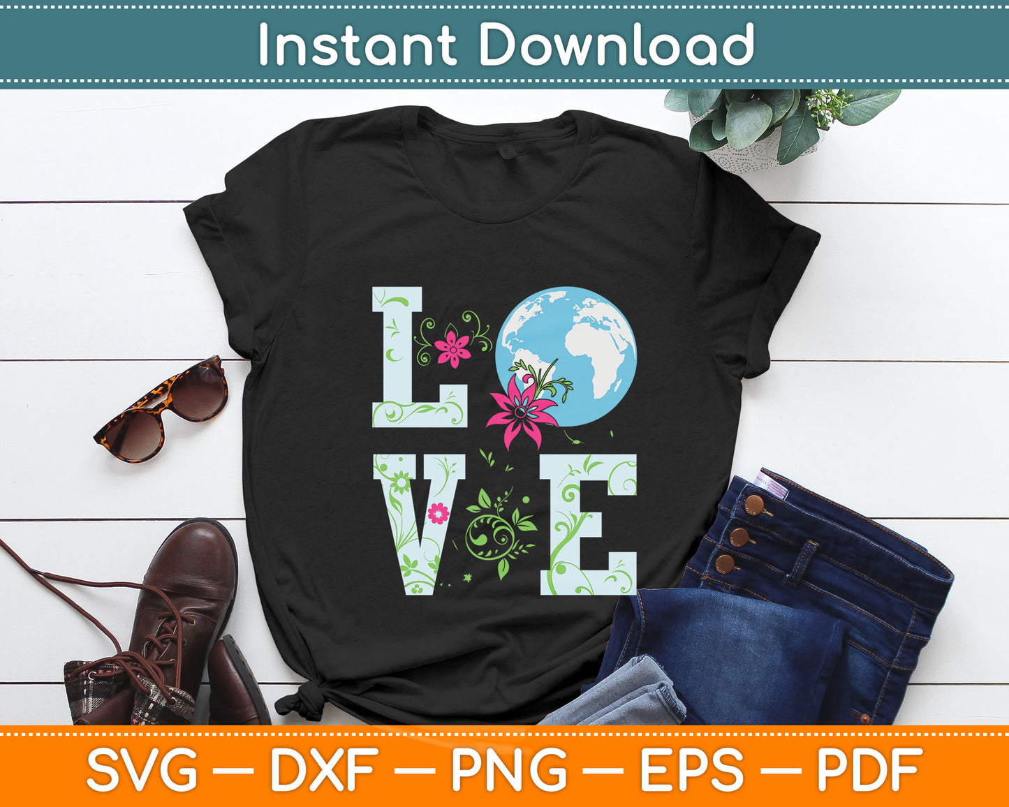 Earth Day Planet Anniversary Earth Day Everyday Svg Digital Cutting File