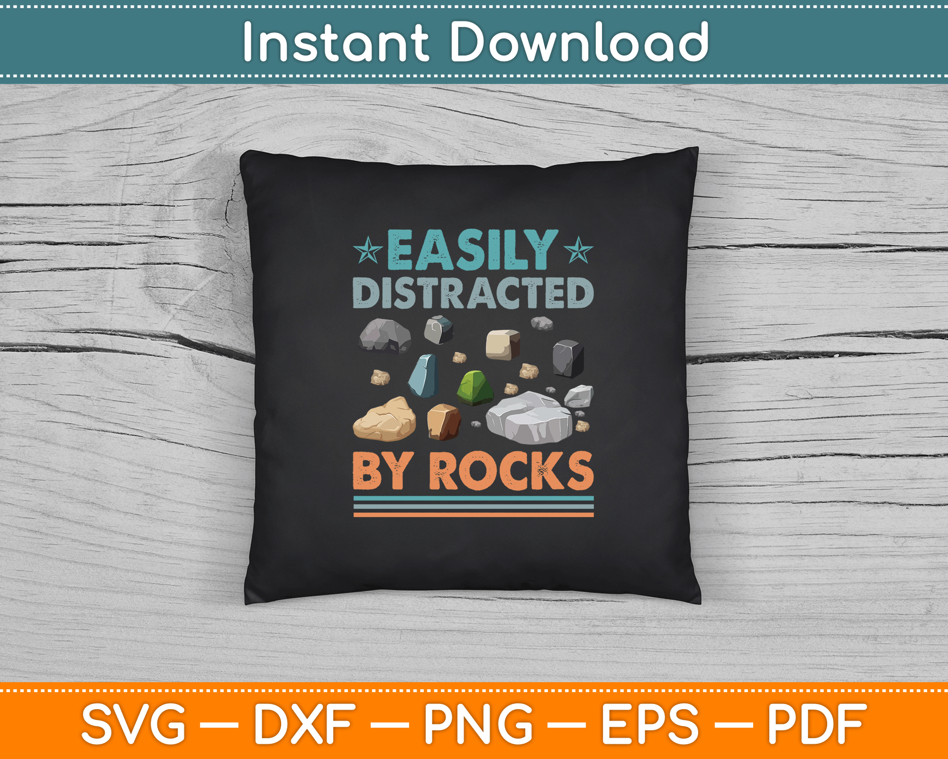 Geology Lover Funny Rock Collector SVG Design Easily Distracted By Rocks Digital Download
Select 87 more words to run Humanizer.