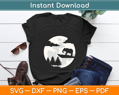 Elephant Zoo Wildlife Animal Silhouette Svg Digital Cutting File