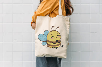 Bee Embroidery Design – Cute Bee Machine Embroidery Pattern, Honey Bee & Floral Nature Embroidery Design