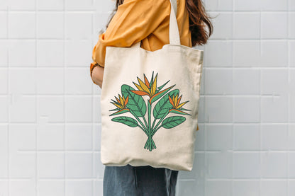 Paradise Flowers Embroidery Design – Beautiful Tropical Floral Machine Embroidery Pattern, Elegant Paradise Flower Embroidery Design