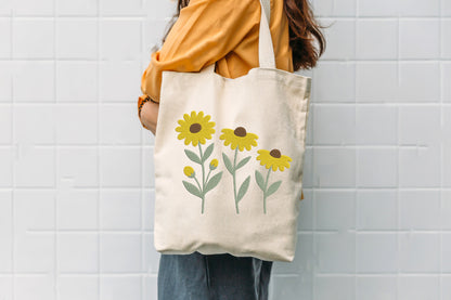 Yellow Daisies Embroidery Design – Beautiful Daisy Flower Machine Embroidery Pattern, Floral & Spring Nature Embroidery Design