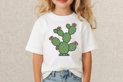 Cactus Embroidery Design – Cute Cactus Machine Embroidery Pattern, Desert Botanical Embroidery Design