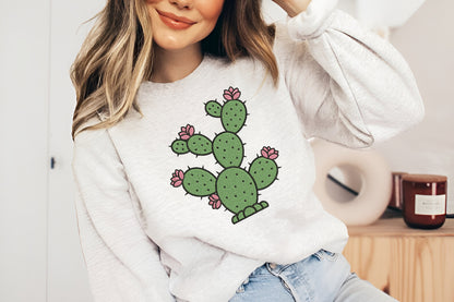 Cactus Embroidery Design – Cute Cactus Machine Embroidery Pattern, Desert Botanical Embroidery Design