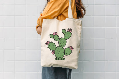 Cactus Embroidery Design – Cute Cactus Machine Embroidery Pattern, Desert Botanical Embroidery Design