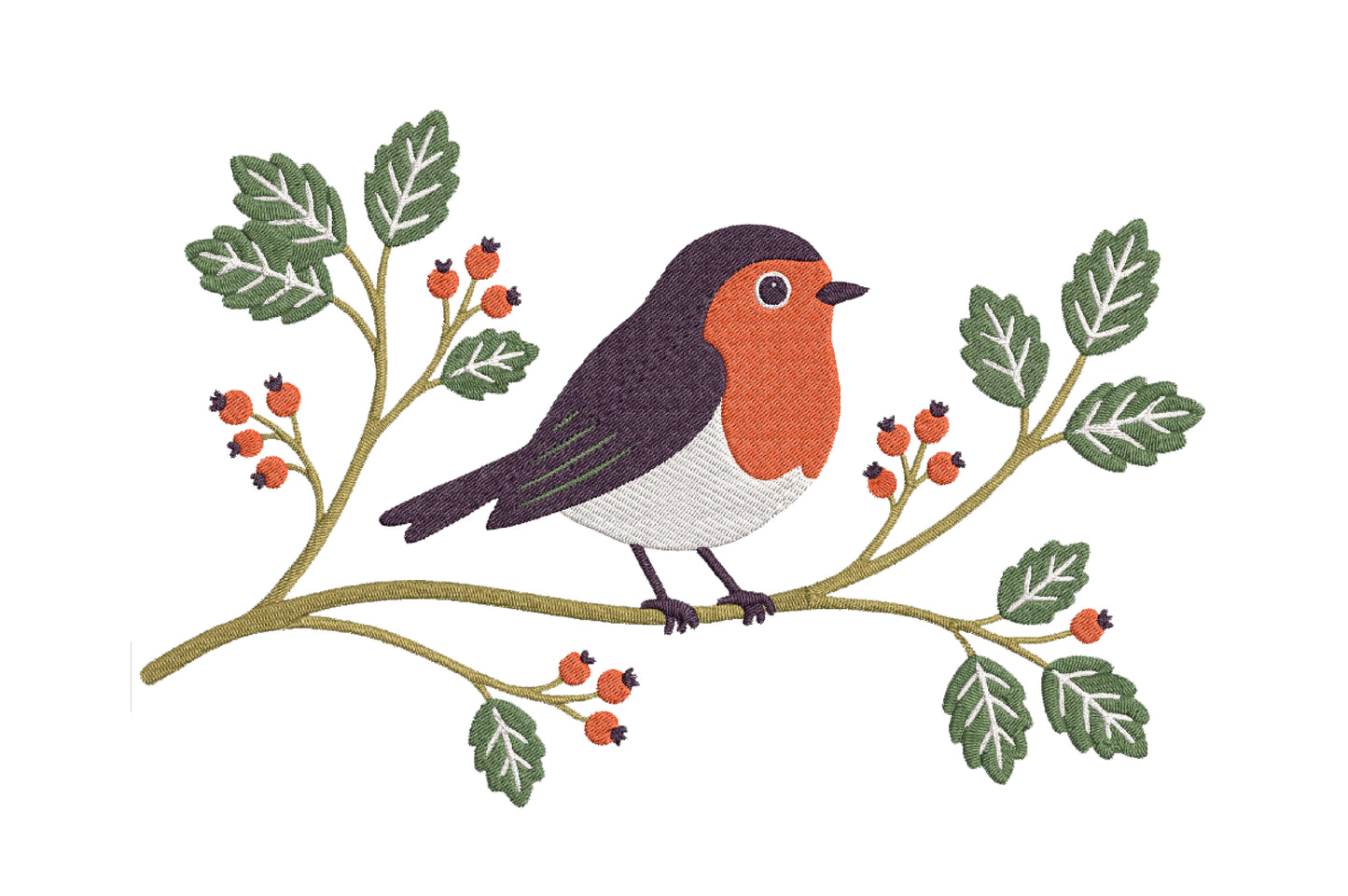 Cute Small Bird Embroidery Design – Adorable Tiny Bird Machine Embroidery Pattern, Sweet Mini Bird Embroidery Design