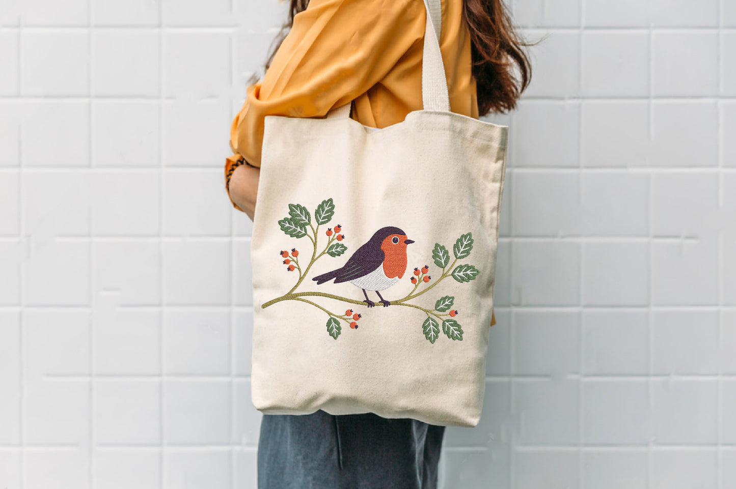 Cute Small Bird Embroidery Design – Adorable Tiny Bird Machine Embroidery Pattern, Sweet Mini Bird Embroidery Design