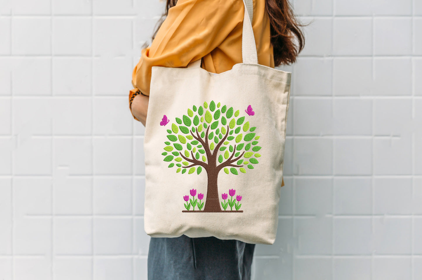 Tree Embroidery Design – Beautiful Tree Machine Embroidery Pattern, Nature & Botanical Embroidery Design