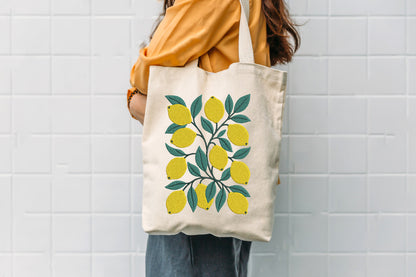 Yellow Lemons Embroidery Design – Fresh Lemon Machine Embroidery Pattern, Cute Citrus Fruit Embroidery Design