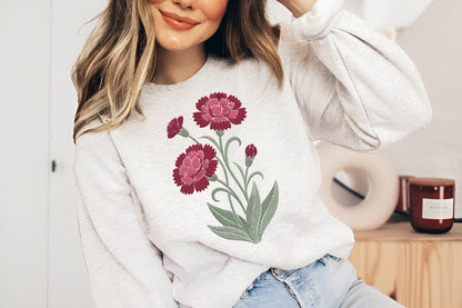 Zinnia Flowers Embroidery Design – Beautiful Zinnia Floral Machine Embroidery Pattern, Elegant Flower Embroidery Design