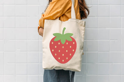 Strawberry Embroidery Design – Cute Strawberry Machine Embroidery Pattern, Sweet Fruit & Summer Floral Embroidery Design