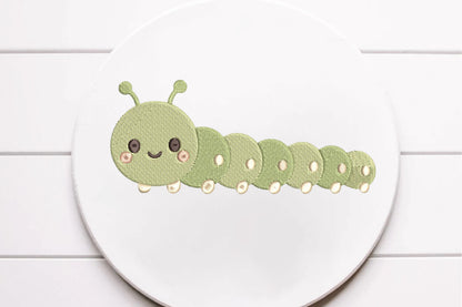 Cute Caterpillar Machine Embroidery Design