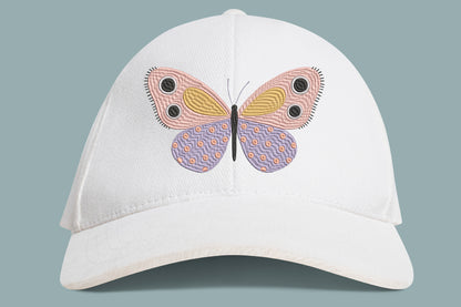 Butterfly Embroidery Design – Beautiful Butterfly Machine Embroidery Pattern, Elegant Nature & Floral Embroidery Design