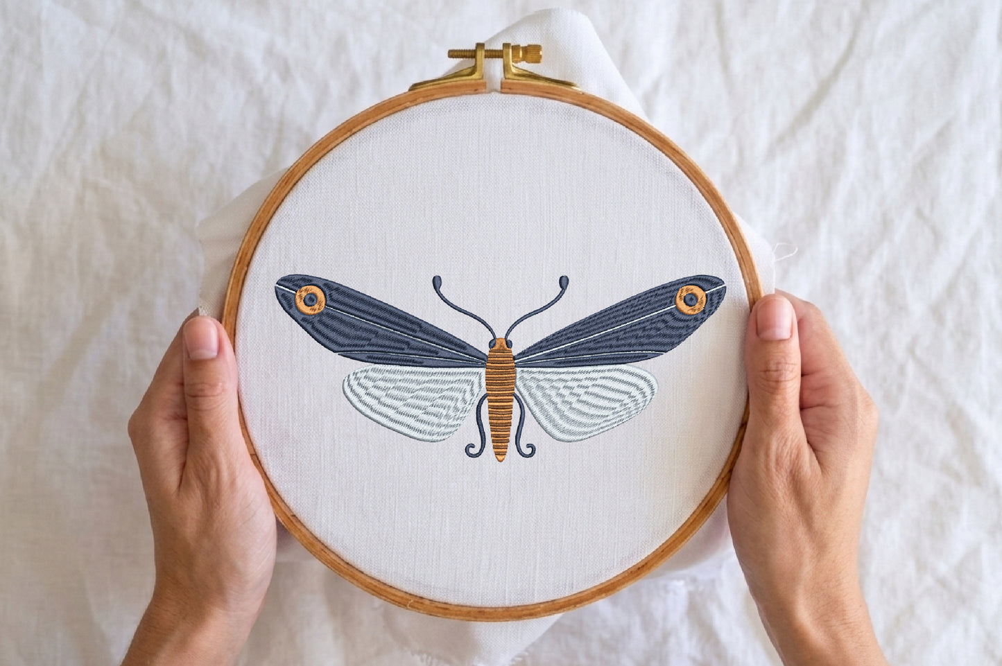 Butterfly Embroidery Design – Beautiful Butterfly Machine Embroidery Pattern, Elegant Nature & Insect Embroidery Design