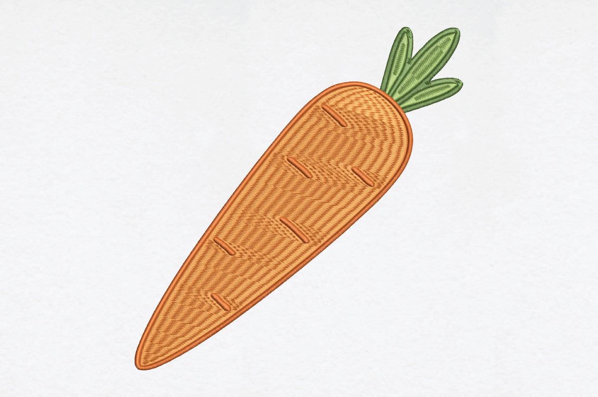 Carrot Embroidery Design