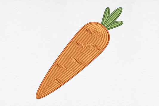 Carrot Embroidery Design