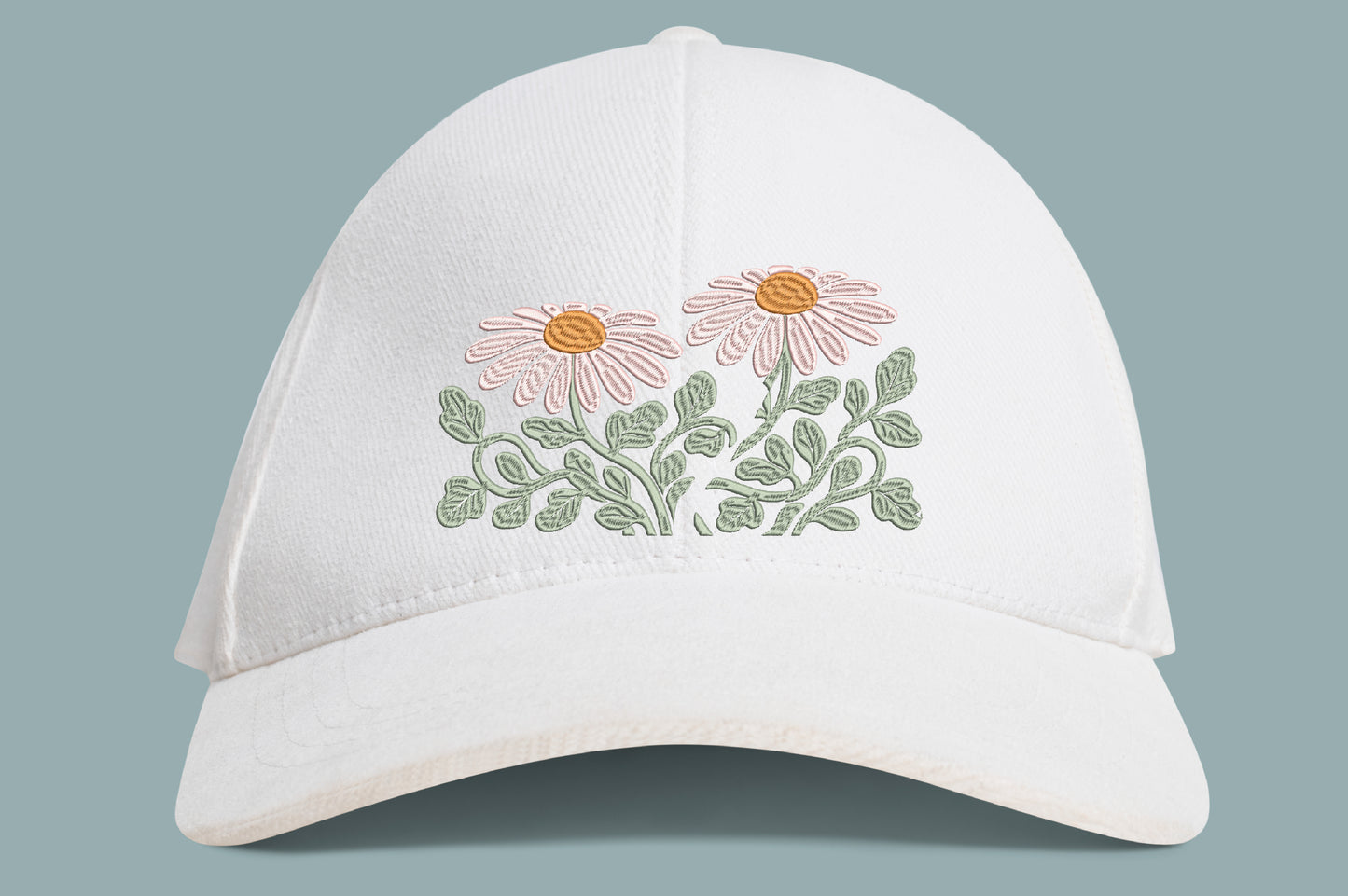 Daisies Embroidery Design – Beautiful Daisy Flower Machine Embroidery Pattern, Elegant Floral Embroidery Design