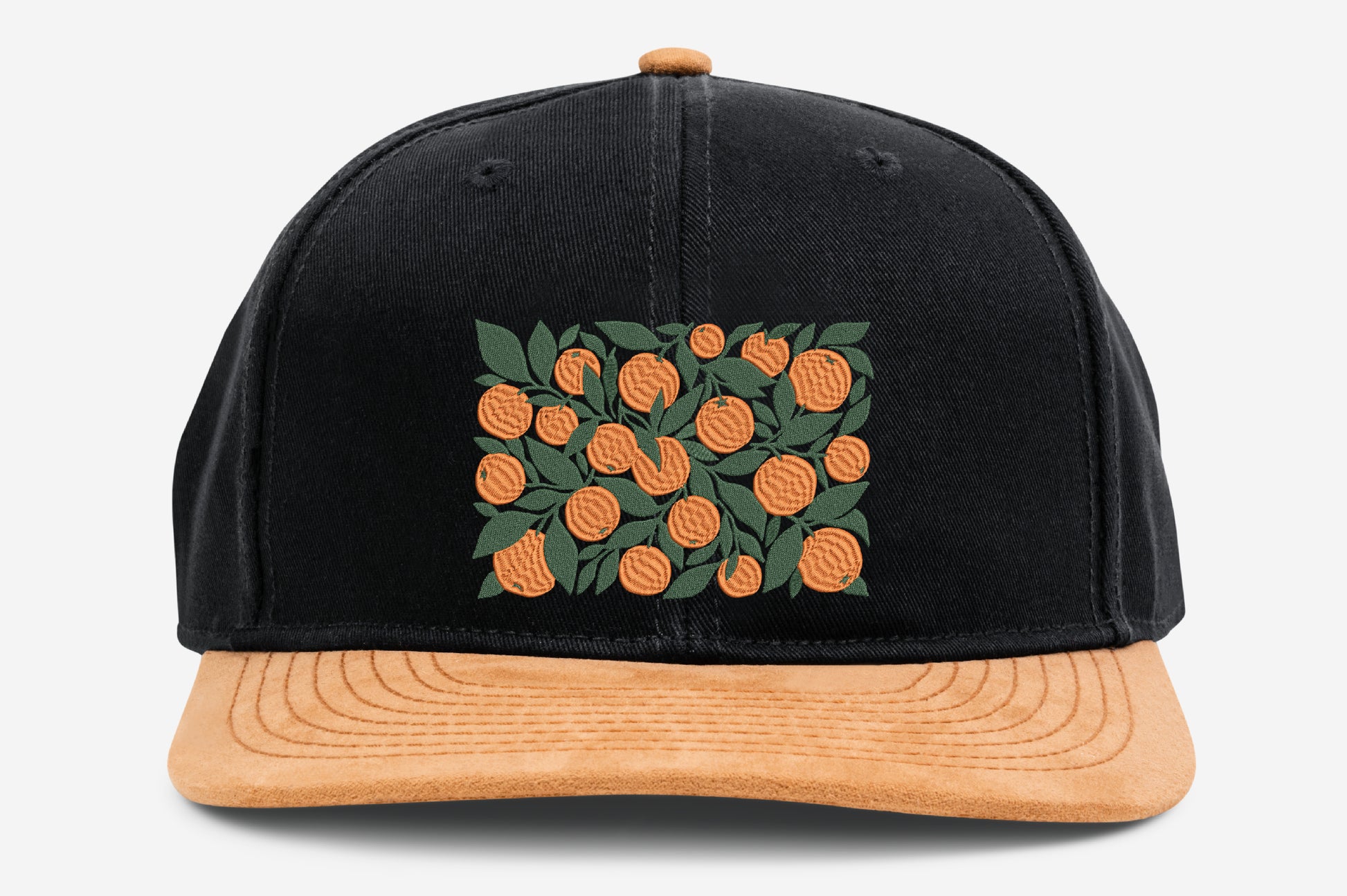 Orange Citrus Embroidery Design – Cute Orange Fruit Machine Embroidery Pattern, Fresh Citrus Botanical Embroidery Design