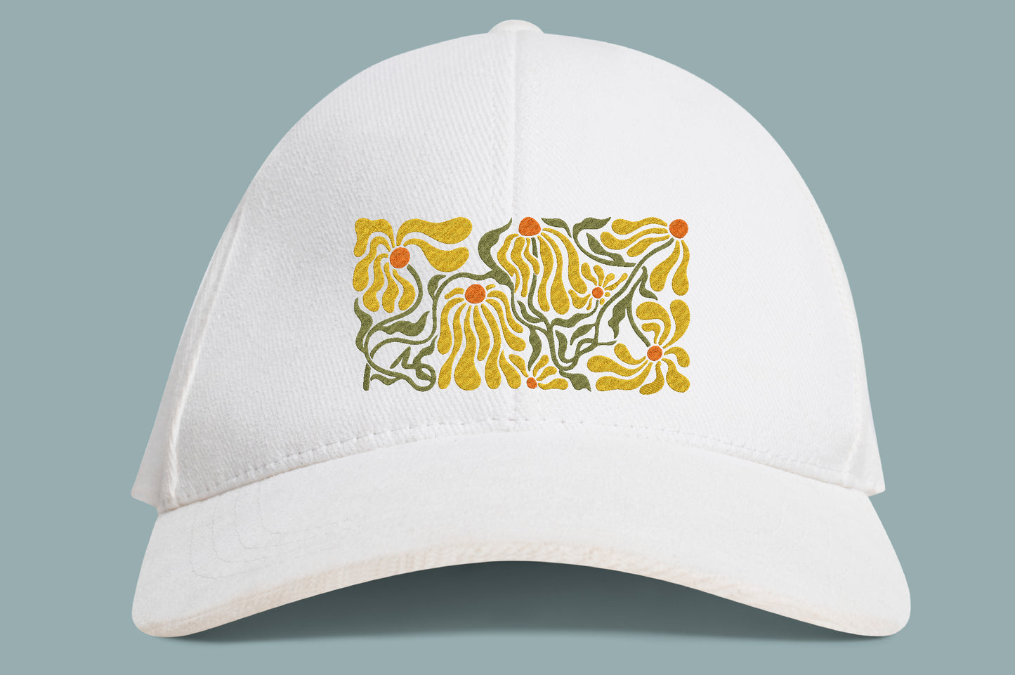 Abstract Flowers Embroidery Design – Modern Artistic Floral Machine Embroidery Pattern, Unique Abstract Flower Embroidery Design
