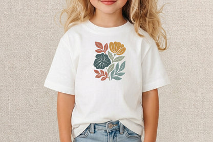 Abstract Floral Embroidery Design – Modern Artistic Flower Machine Embroidery Pattern, Unique Botanical Embroidery Design