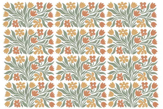 Abstract Organic Flowers Embroidery Design – Modern Botanical Machine Embroidery Pattern, Artistic Floral Embroidery Design