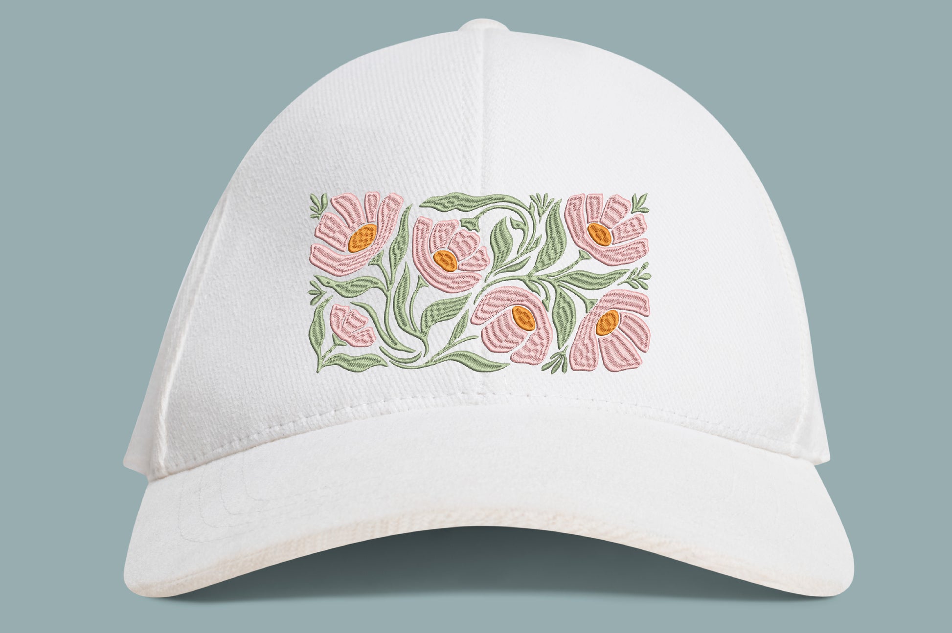 Floral Embroidery Design – Beautiful Flower Machine Embroidery Pattern, Elegant Botanical Floral Embroidery Design