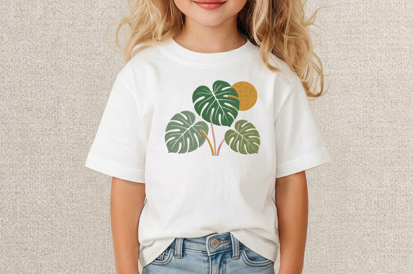 Leaves Embroidery Design – Beautiful Leaf Machine Embroidery Pattern, Elegant Botanical Embroidery Design