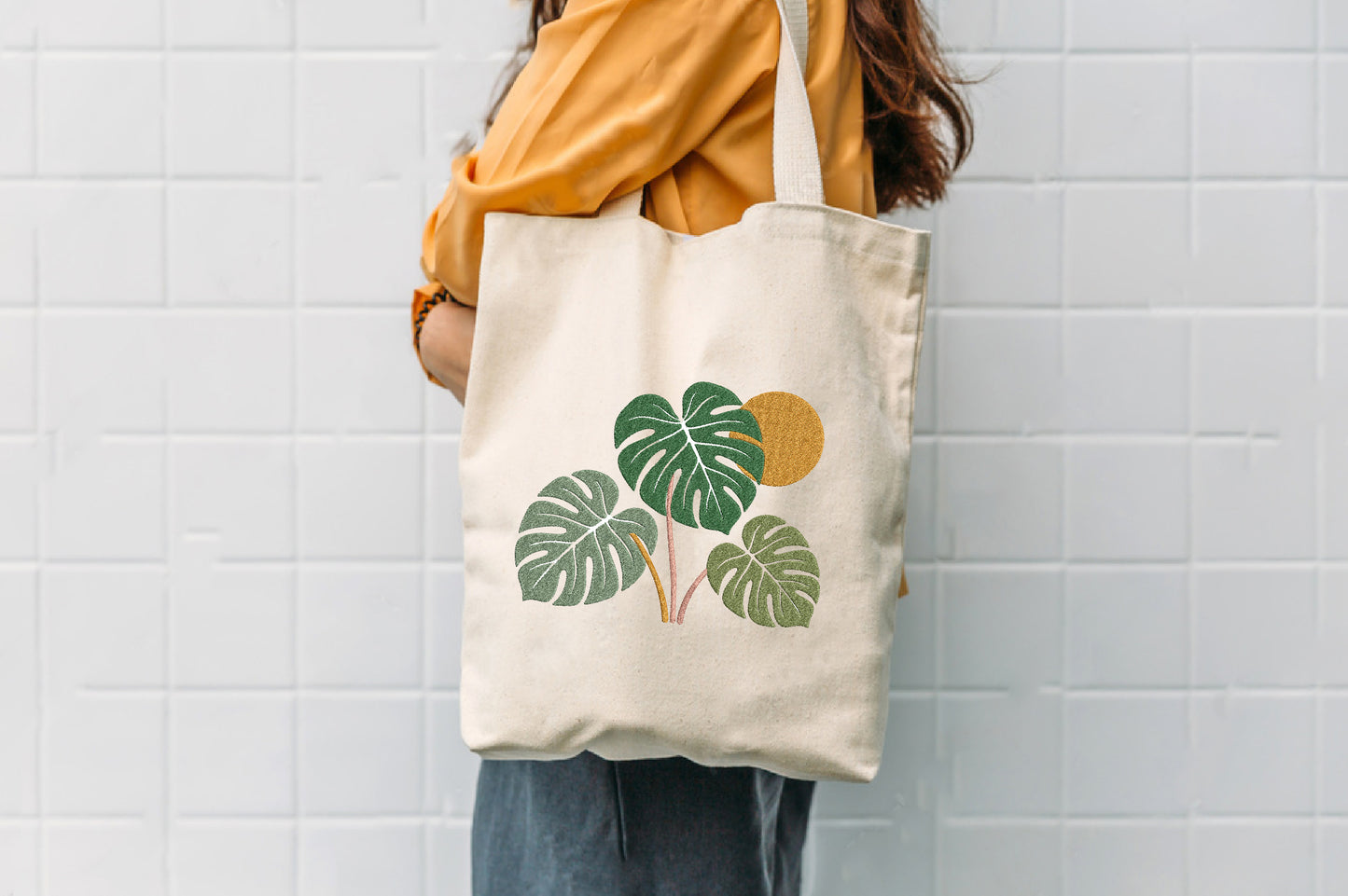 Leaves Embroidery Design – Beautiful Leaf Machine Embroidery Pattern, Elegant Botanical Embroidery Design