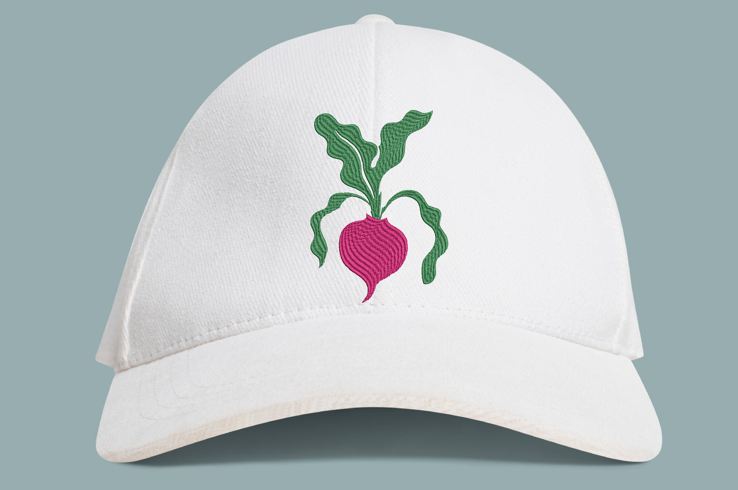 Magenta Beet Embroidery Design – Cute Beetroot Vegetable Machine Embroidery Pattern, Colorful Garden & Food Embroidery Design