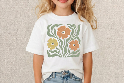 Poppy Flowers Embroidery Design – Beautiful Poppy Flower Machine Embroidery Pattern, Elegant Floral Embroidery Design