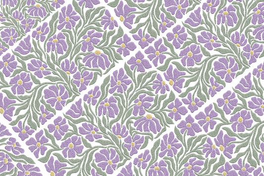 Purple Petals Embroidery Design – Beautiful Purple Flower Petal Machine Embroidery Pattern, Elegant Floral Embroidery Design