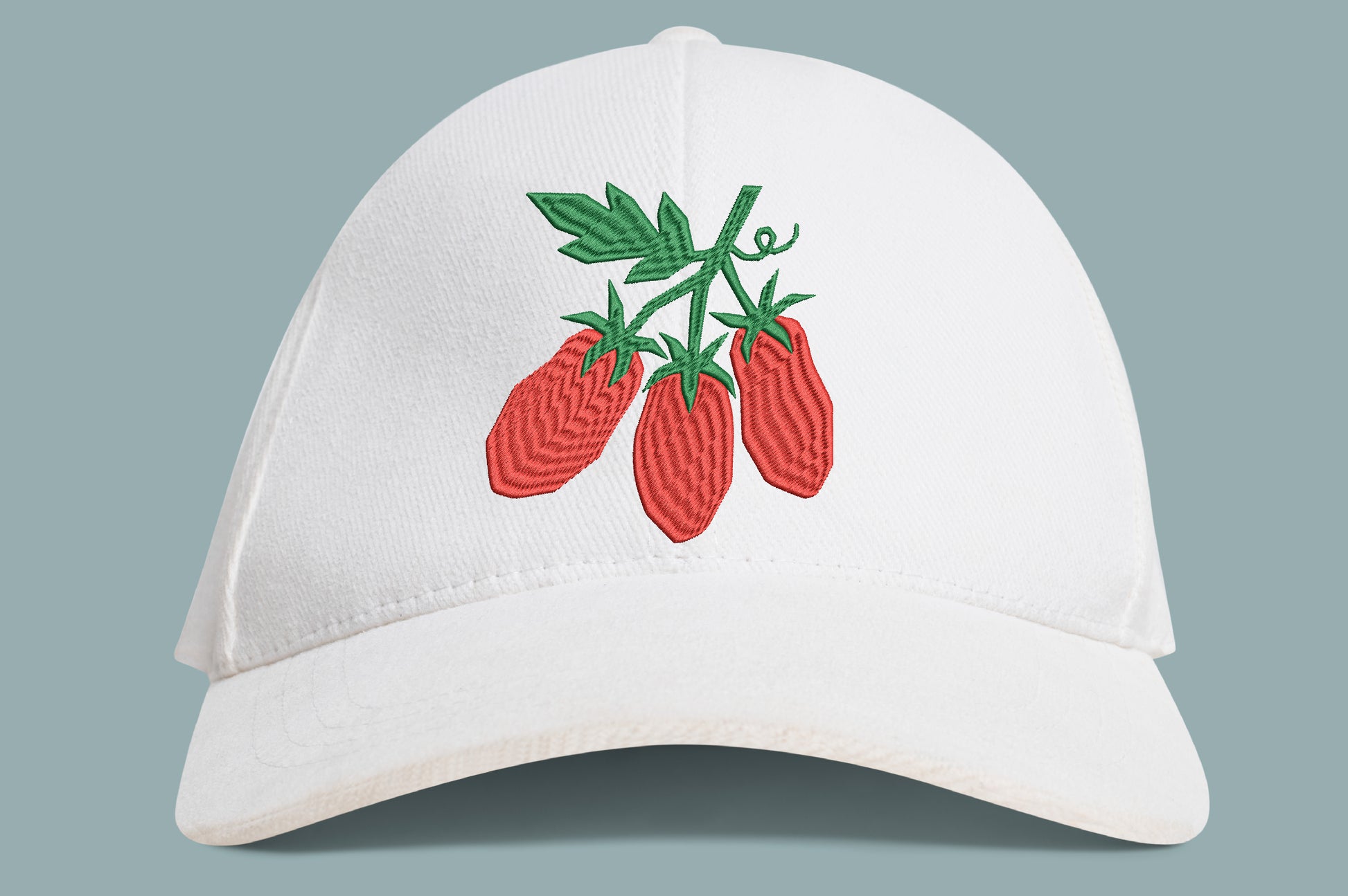 Tomatoes Embroidery Design – Cute Tomato Fruit Machine Embroidery Pattern, Fresh Vegetable Garden Embroidery Design