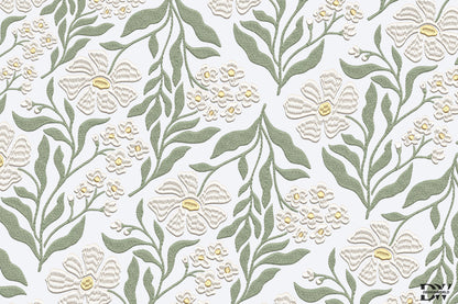 White Flowers Embroidery Design – Beautiful White Floral Machine Embroidery Pattern, Elegant Flower Embroidery Design