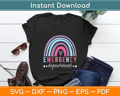 Emergency Department Funny Rainbow Svg Digital Cutting File